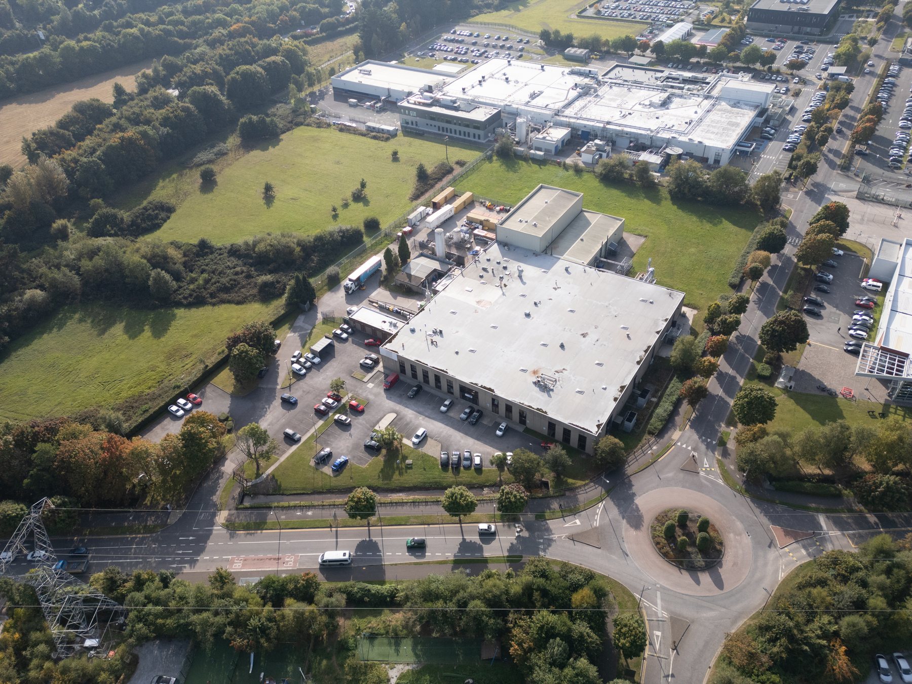 The Standard Aero facility, IDA Business Park, Carrigtwohill, from the air