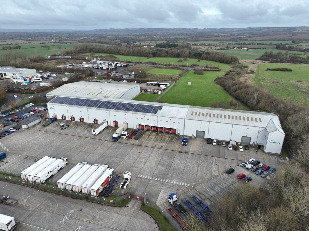 Lympne, Kent: the industrial unit and its forecourt