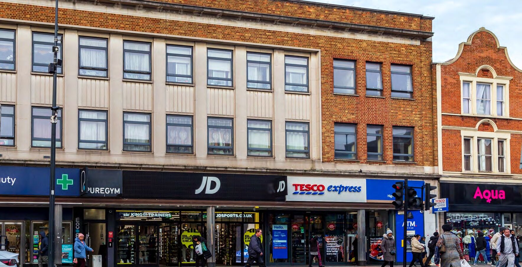 Wembley, London: the retail parade on the high street
